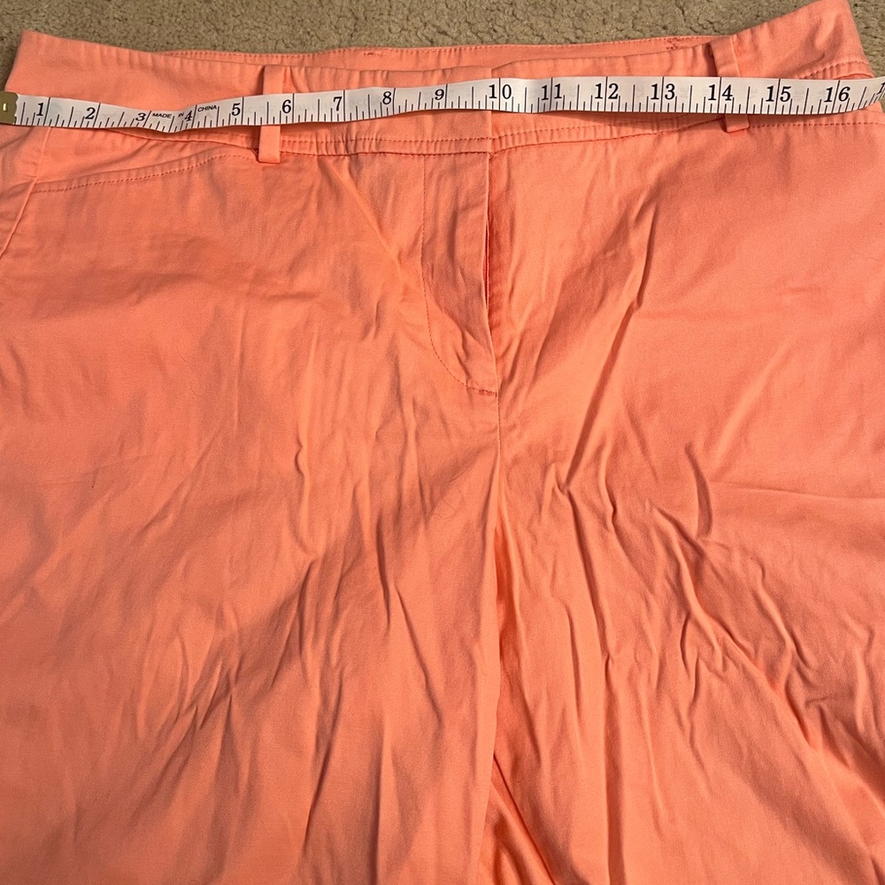 Talbots Peach/Orange Perfect Shorts size 10 - Picture 4 of 8